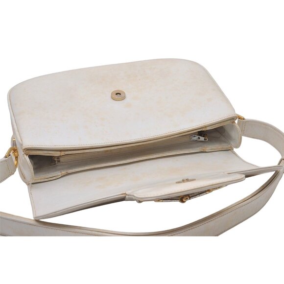 Gucci Ivory Leather 1955 Horse-bit Shoulder Bag with Two-tone Hardware - Picture 3 of 16